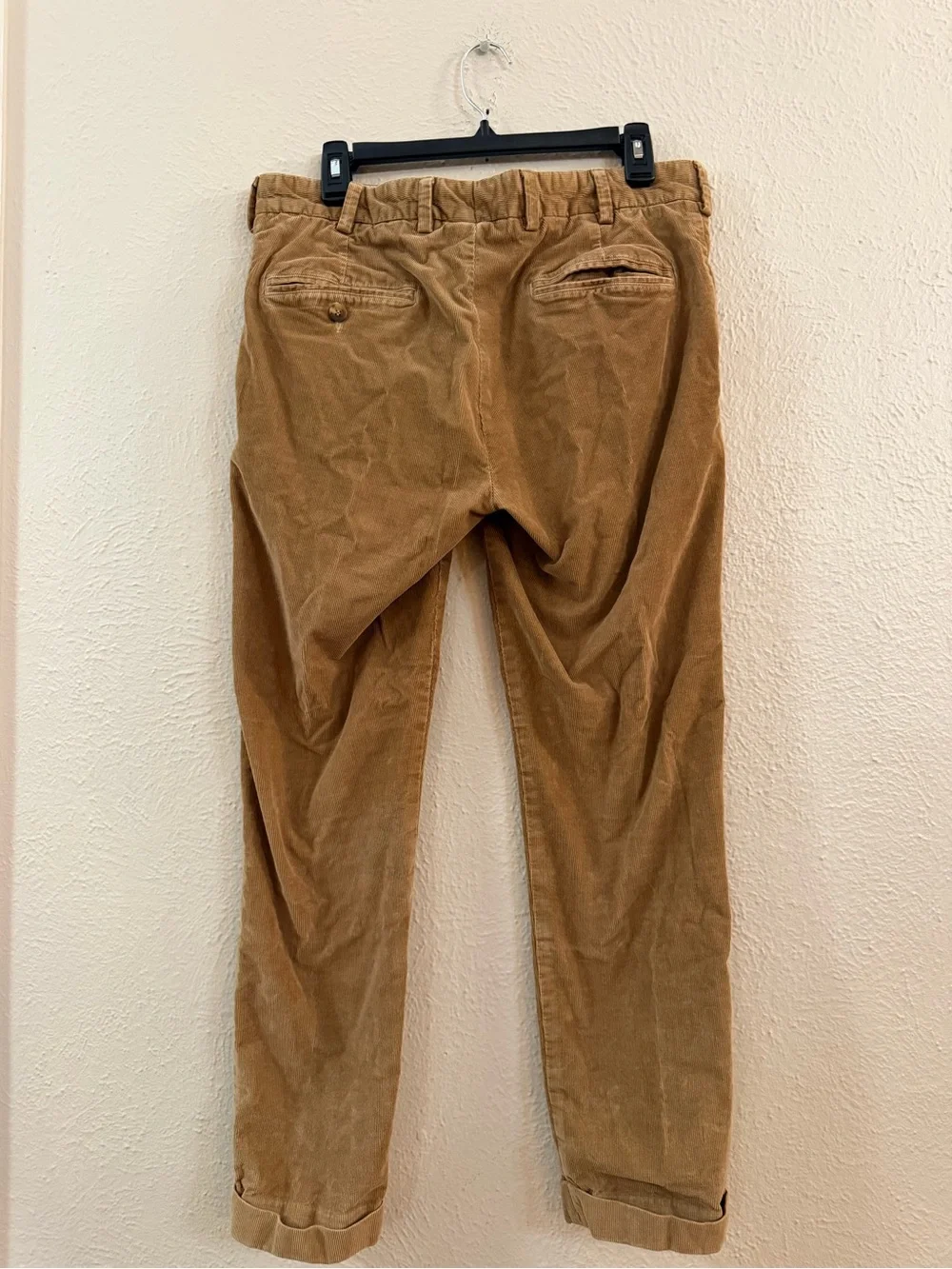 Bills Khakis tan corduroy flat front pants